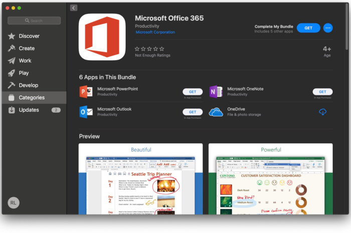 Microsoft office free download for mac os high sierra